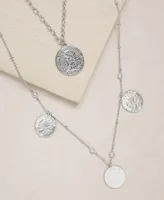 Ettika Elite Coin And Crystal Layered Women's Necklace Set