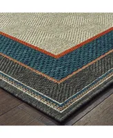 Oriental Weavers Latitude 8021L Gray 1'10" x 7'6" Runner Rug