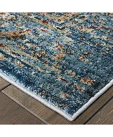 Jhb Design Gotham Got05 Blue Rug