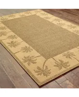 Jhb Design Veranda VER03 Tan 2'3" x 7'6" Runner Rug