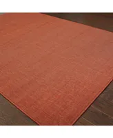 Oriental Weavers Lanai LAN05 Red 3'7" x 5'6" Outdoor Area Rug