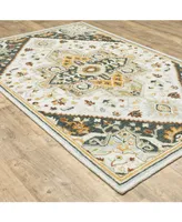 Jhb Design Garden GAR07 Ivory 2'6" x 8' Runner Rug