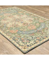 Jhb Design Garden GAR01 Blue 3'6" x 5'6" Area Rug