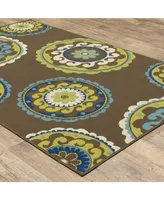 Jhb Design Bella BEL11 7'10" x 10'10" Outdoor Area Rug