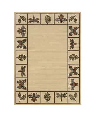 Jhb Design Negril NEG01 Ivory 6'7" x 9'6" Outdoor Area Rug