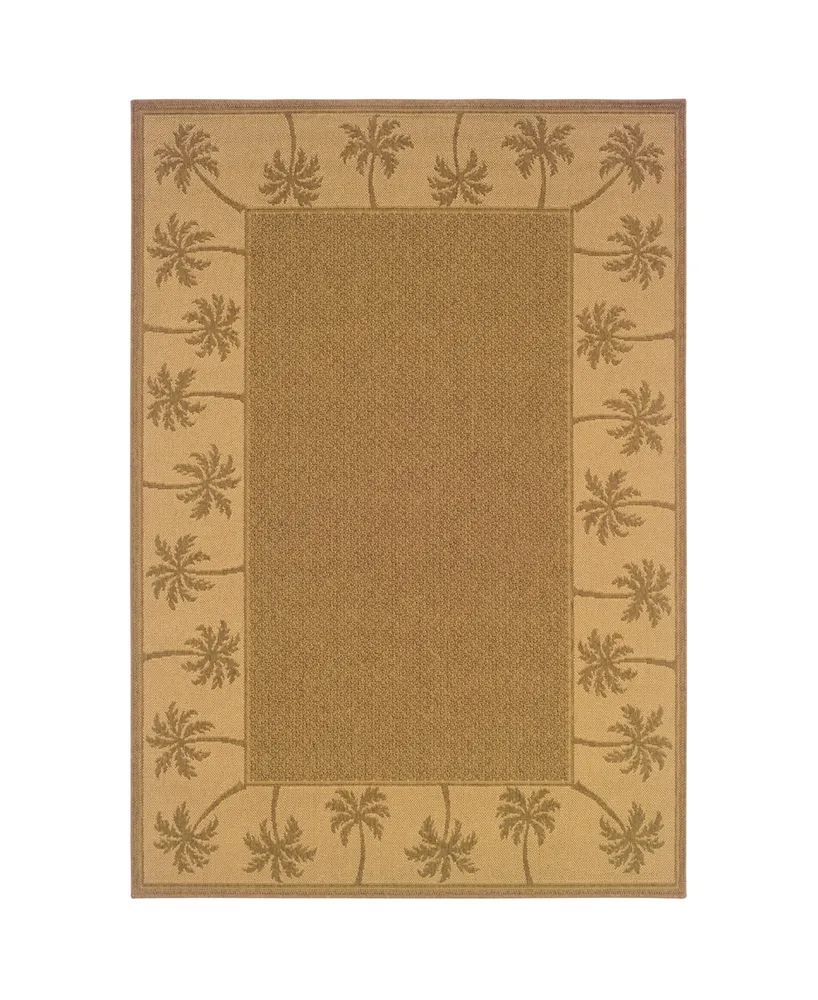 Jhb Design Veranda VER03 Tan 7'3" x 10'6" Outdoor Area Rug