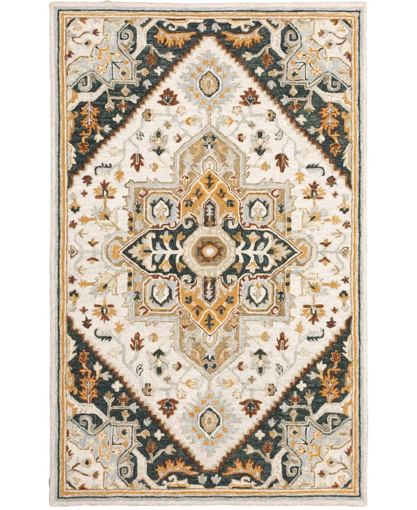 Jhb Design Garden GAR07 Ivory 3'6" x 5'6" Area Rug