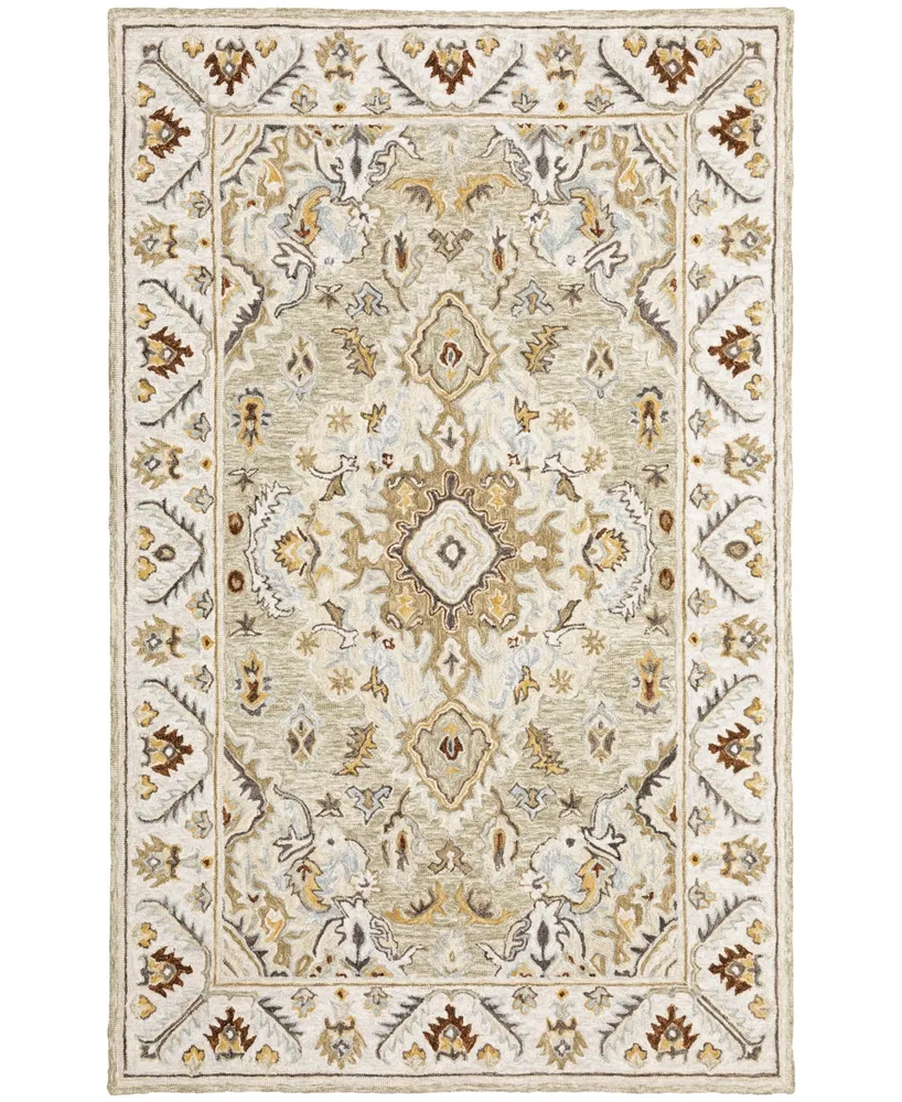 Jhb Design Garden GAR03 Ivory 3'6" x 5'6" Area Rug