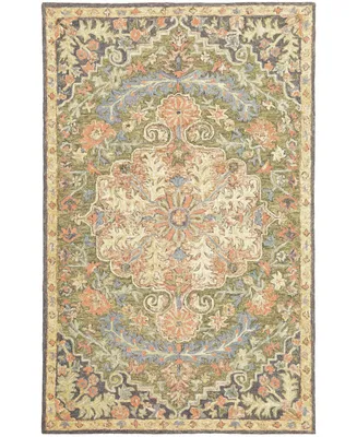 Jhb Design Garden GAR01 Blue 3'6" x 5'6" Area Rug