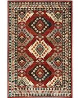 Jhb Design Romeo ROM01 Red 6'7" x 9'2" Area Rug