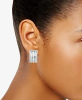 Ridge Textured Half Hoop Clip-On Earrings