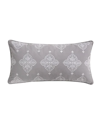 Levtex Rome Embroidered Decorative Pillow, 12" x 24"