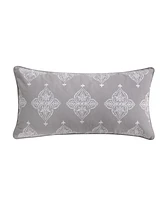 Levtex Rome Embroidered Decorative Pillow, 12" x 24"