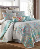 Levtex Deniza Damask Reversible -Pc. Quilt Set