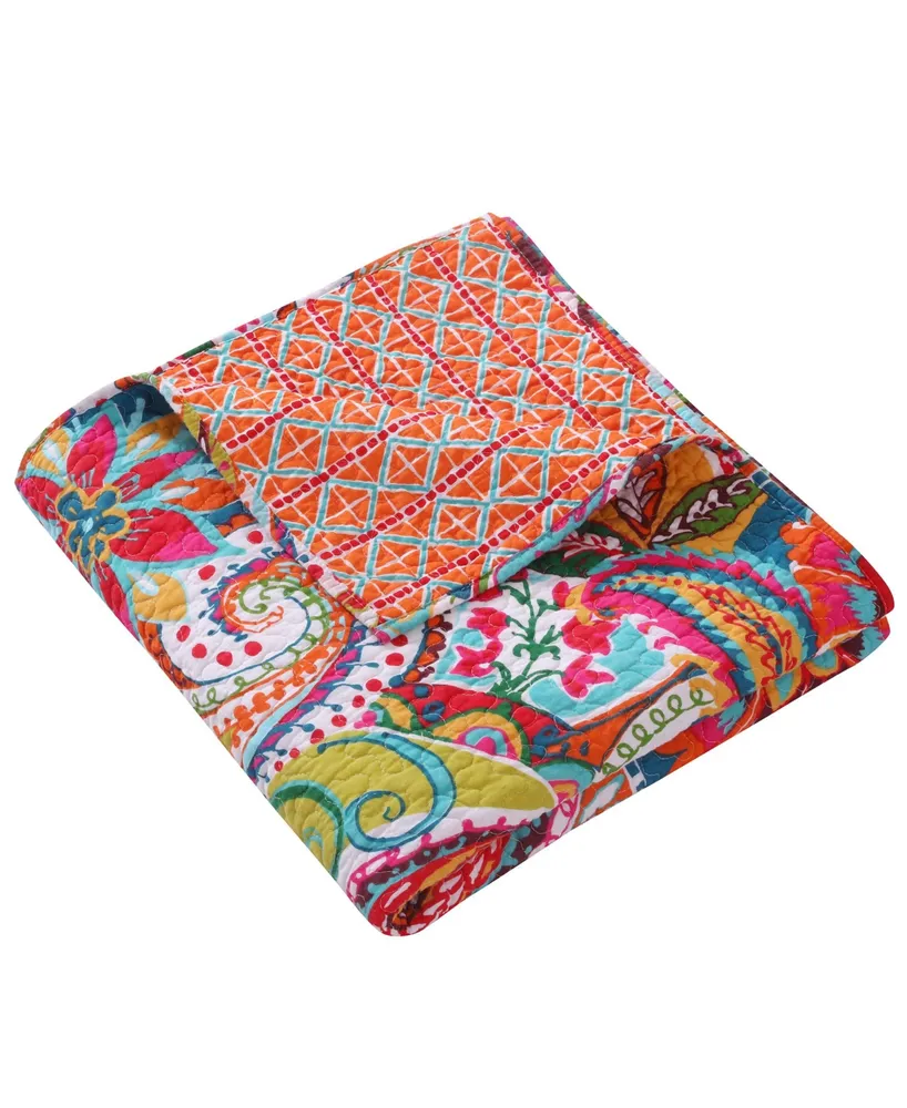 Levtex Rhapsody Paisley Reversible Quilted Throw, 50" x 60"