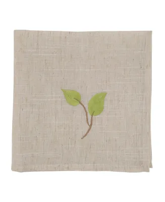 Saro Lifestyle Embroidered Vine Napkin Set of 4