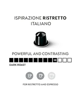 Nespresso Capsules OriginalLine, Ristretto, Dark Roast Espresso Coffee, 50-Count Espresso Pods