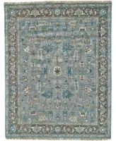 Feizy Ustad R6109 Slate 7'9" x 9'9" Area Rug