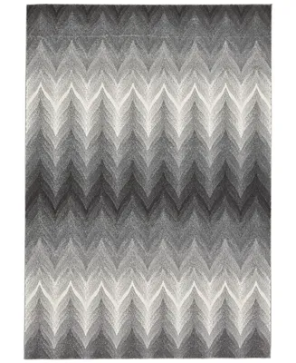 Feizy Bleecker R3589 Silver 8' x 11' Area Rug