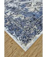 Feizy Milton R3471 Bluestone 5'3" x 7'6" Area Rug