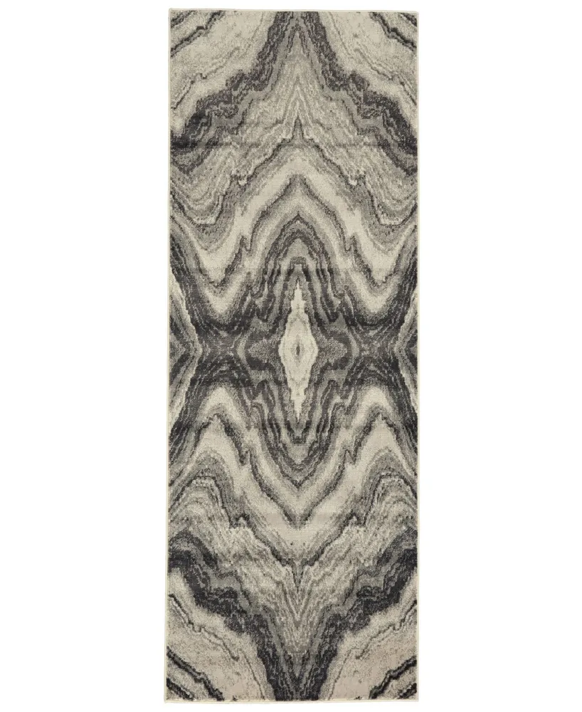 Feizy Katari R3381 Beige 2'10" x 7'10" Runner Rug