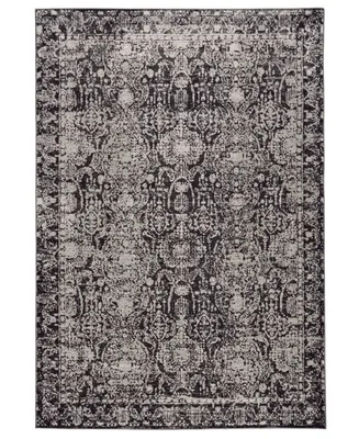 Feizy Prasad R3680 Charcoal 8' x 11' Area Rug