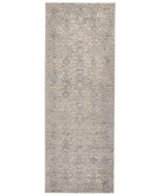 Feizy Prasad R3682 Silver 2'10" x 7'10" Runner Rug