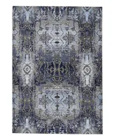 Feizy Gaspar R3834 Blue 6'7" x 9'6" Area Rug