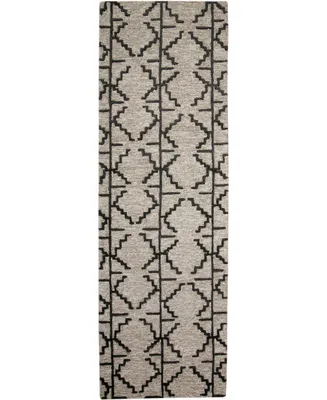 Feizy Enzo R8732 Charcoal 2'6" x 8' Runner Rug