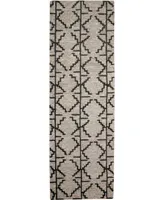 Feizy Enzo R8732 Charcoal 2'6" x 8' Runner Rug