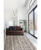 Feizy Enzo R8733 Charcoal 5' x 8' Area Rug