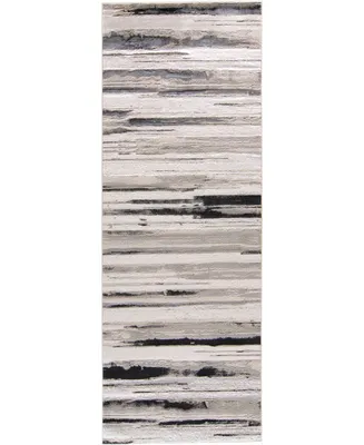 Feizy Micah R3049 Silver 2'10" x 7'10" Runner Rug