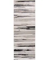 Feizy Micah R3049 Silver 2'10" x 7'10" Runner Rug