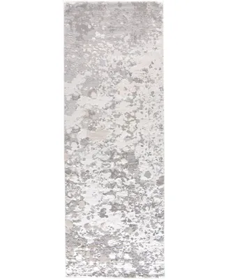 Feizy Micah R3336 Silver 2'10" x 7'10" Runner Rug