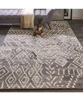 Feizy Asher R8771 Taupe 5' x 8' Area Rug