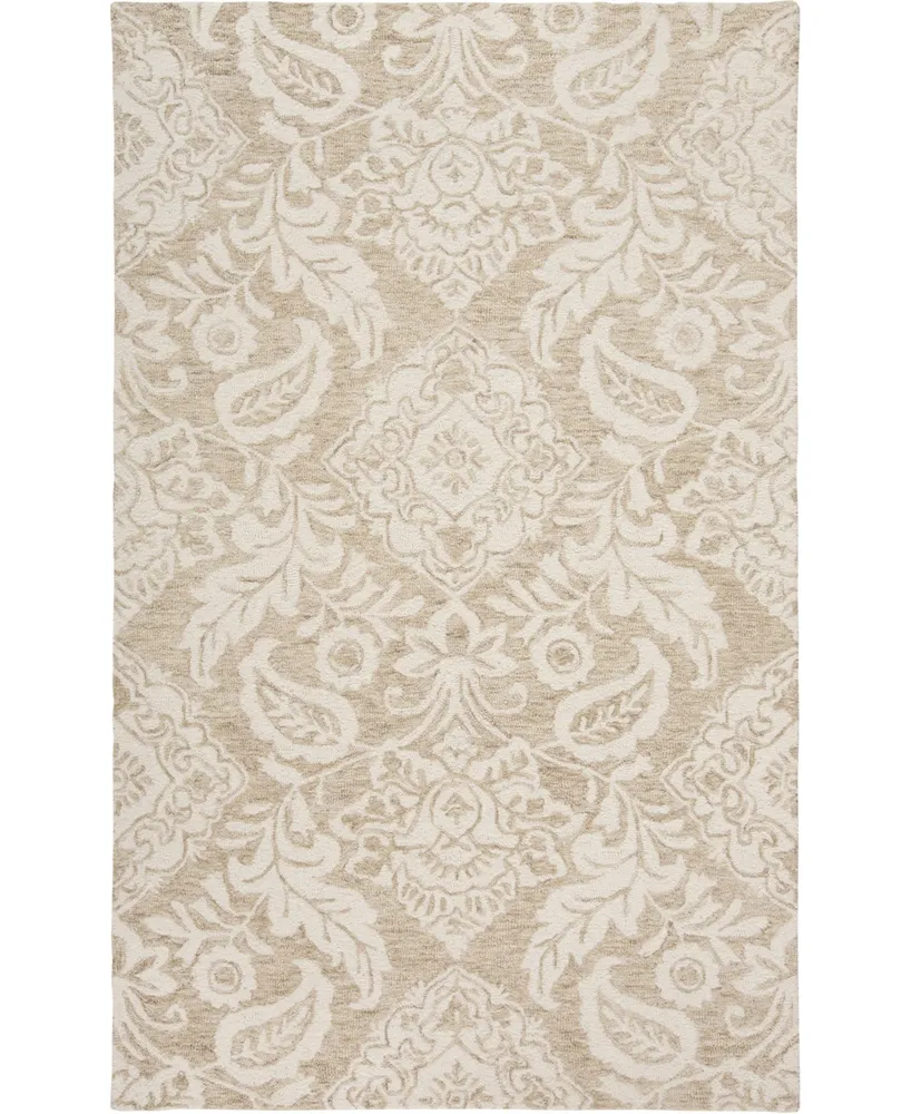 Feizy Belfort R8776 Taupe 5' x 8' Area Rug