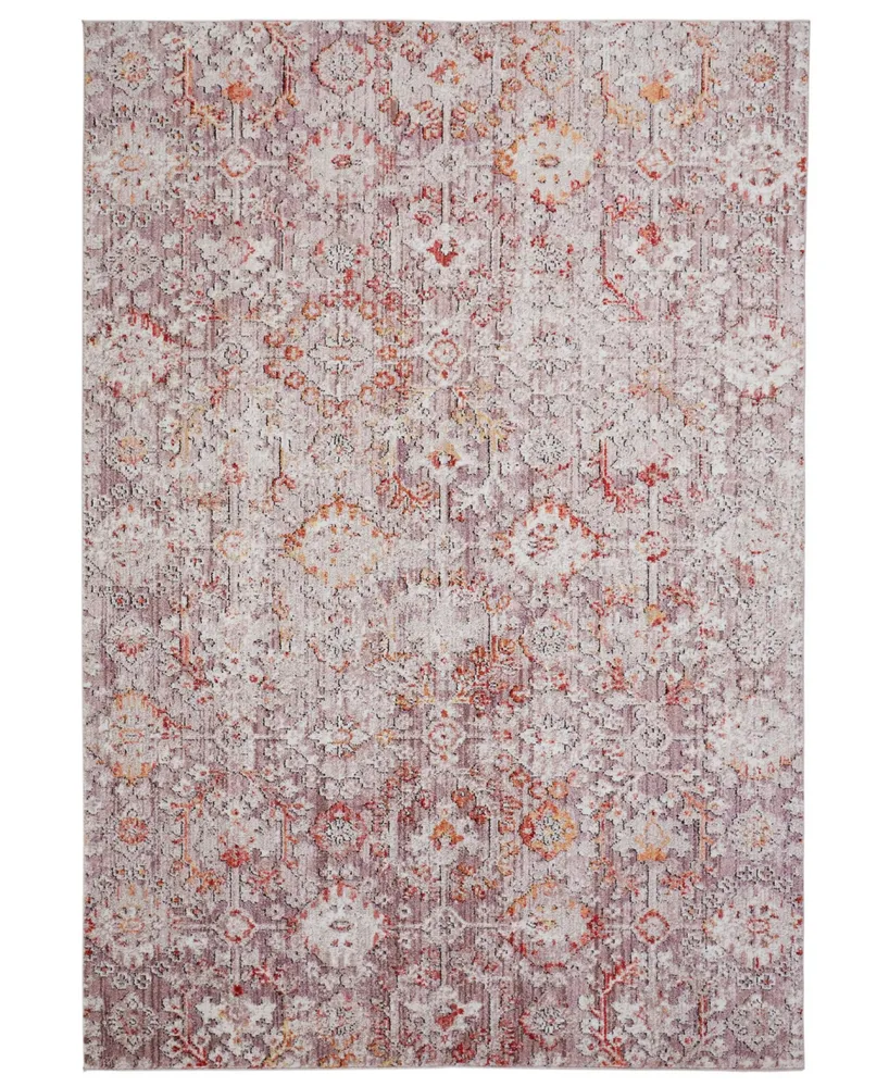 Feizy Armant R3946 Pink 6'7" x 9'6" Area Rug