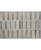 Feizy Beckett R0817 Gray 3'6" x 5'6" Area Rug