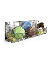 Spectrum Diversified Wall Mount Triple Storage Wire Basket