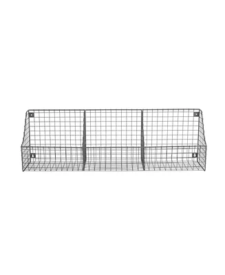Spectrum Diversified Wall Mount Triple Storage Wire Basket