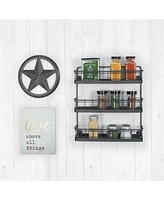 Spectrum Vintage-like Living Wall Mount 3-Tier Spice Rack