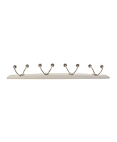 Spectrum Stratford Wall Mount 4-Double Hook Wood Rack