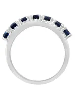 Lali Jewels Sapphire (1-1/3 ct. t.w.) & Diamond (1/3 ct. t.w.) Ring in 14k White Gold
