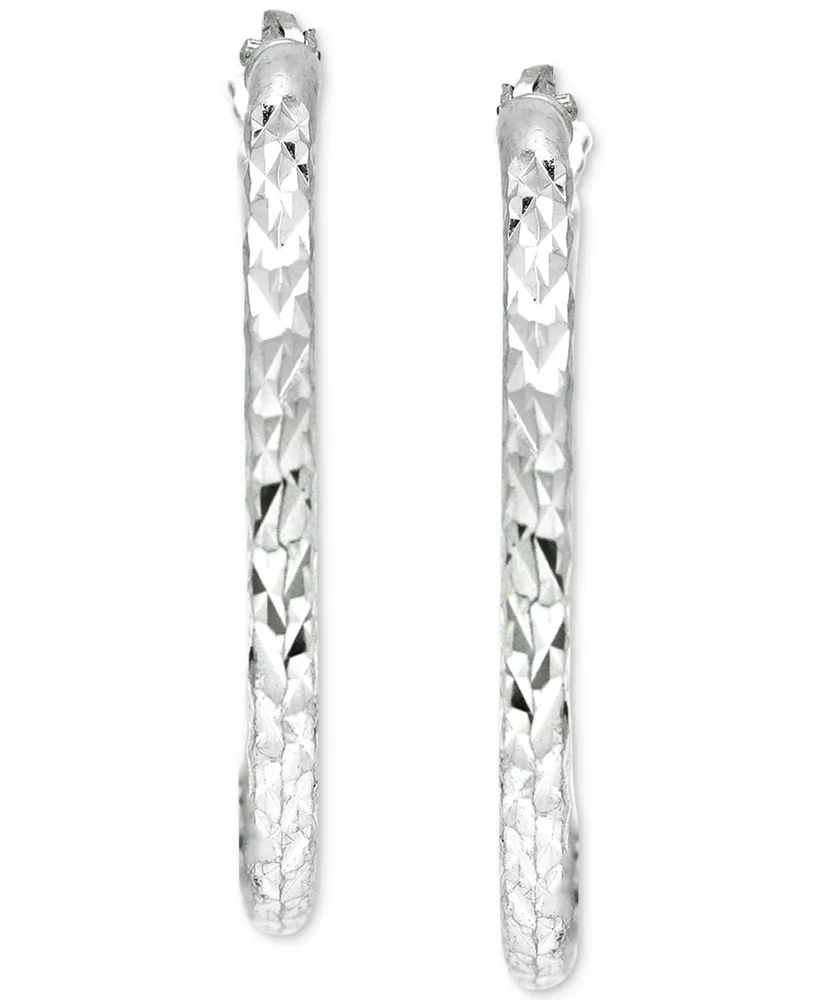 Giani Bernini Small Twist Hoop Earrings in Sterling Silver, 20mm, Created for Macy's