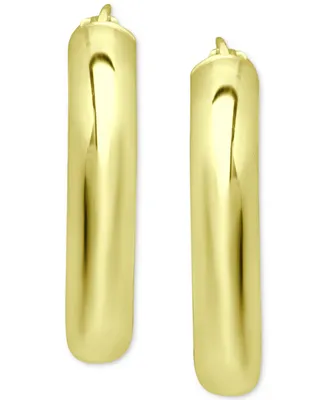 Giani Bernini Small Polished Hoop Earrings in 18K Gold-Plated Sterling Silver, 1", Created for Macy's