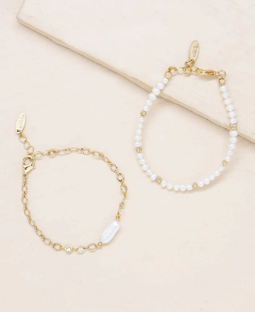 Ettika Pretty in Pearls Bracelet Set