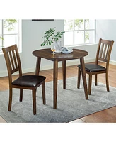 Hedgecrow Round 3-Piece Dining Table Set