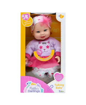 Little Darlings Toy Talking Baby Doll with 6 Sounds