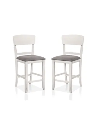 Furniture of America Summerland 2 Piece Counter Height Chair Set