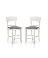 Furniture of America Summerland 2 Piece Counter Height Chair Set